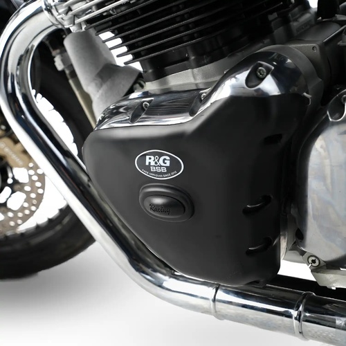 R&G Racing Engine Case Cover Kit (Pair) To Suit Royal Enfield Continental GT650 '18-/Interceptor 650 '19-(Race covers)