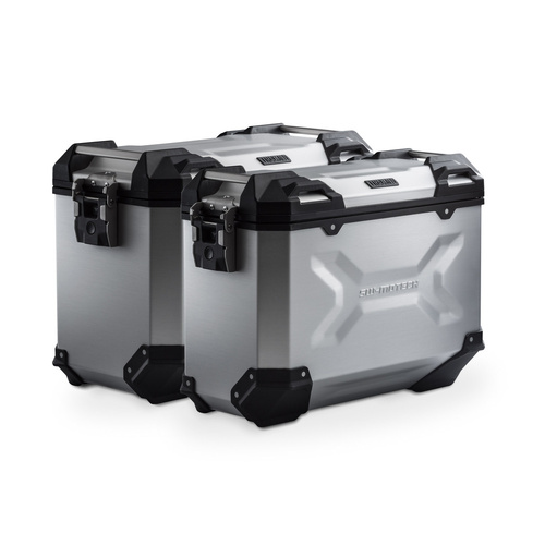 SW-Motech TRAX ADV Aluminium Case System -Silver. 45/37 l. Kawasaki KLR 650 (08-18).(KFT.08.363.70000/S)