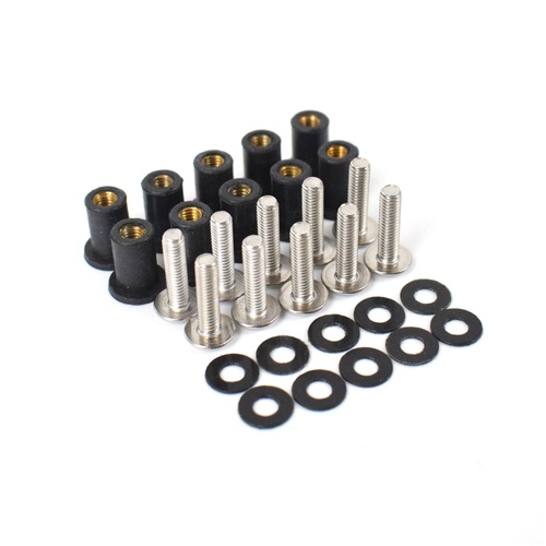 Pyramid M4 X 16 Screen Kit - Silver (Pack Of 10)