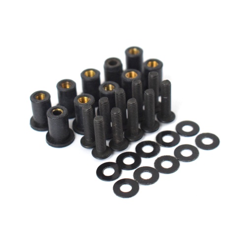 Pyramid M4 X 16 Screen Kit - Black (Pack Of 10)