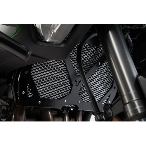 SW-Motech Radiator Guard Black/Silver. Kawasaki Versys 1000 (18-). (KLS.08.922.10000)