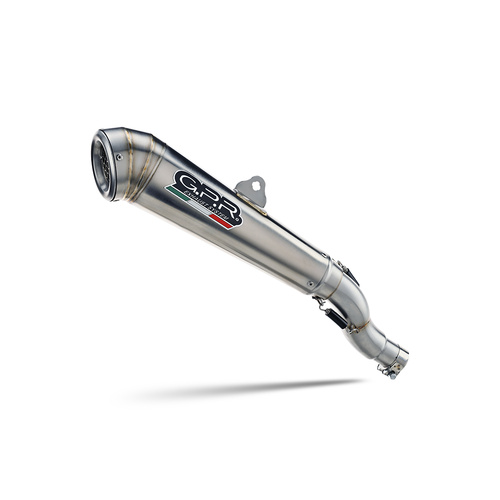 GPR Exhaust To Suit Ktm Adventure 890 2025-2026, Powercone Evo, Homologated legal slip-on exhaust including removable db killer and link pipe 