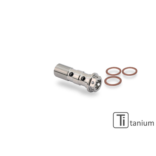 CNC Racing Oil hose double banjo screw M10x1.0 - Titanium