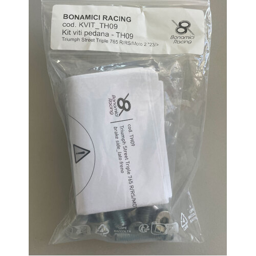 Bonamici Racing Screw Kit For TH09 Rearsets