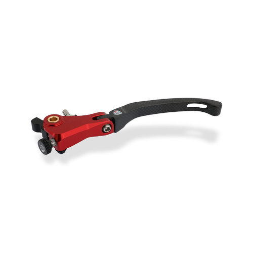 CNC Racing Clutch lever folding Red Race - Carbon