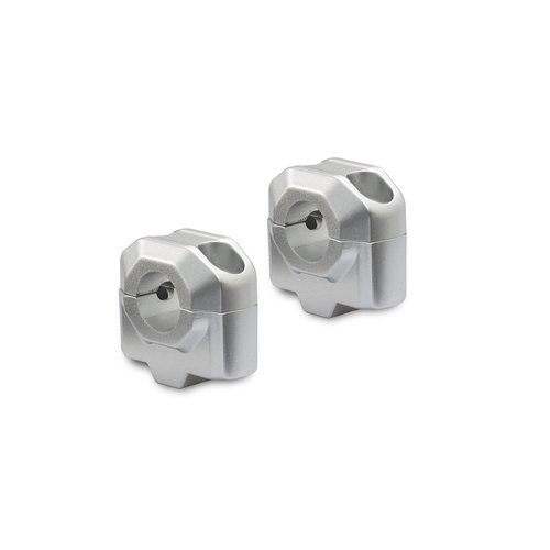 SW-Motech Bar Riser For 22mm Handlebars H=25 mm. Silver.(LEH.00.039.22001.25/S)