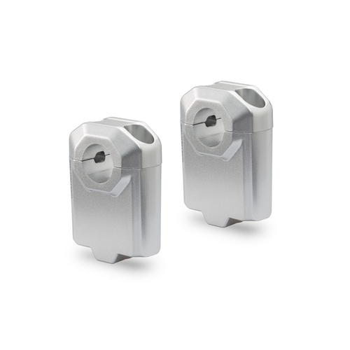 SW-Motech Bar Riser For 22mm Handlebars H=50 mm. Silver. (LEH.00.039.22001.50/S)