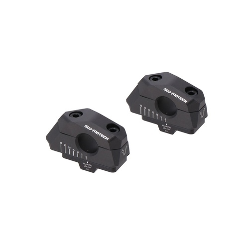 SW-Motech Bar back variable for diam22 handlebars. H=25mm. Back 5/10/15/20/25/30 mm. Black. (LEH.00.039.30000/B)