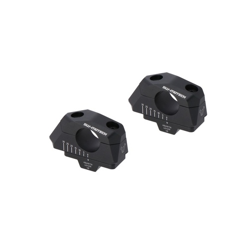 SW-Motech Bar back variable for diam28 handlebars. H=28mm. Back 5/10/15/20/25/30 mm. Black. (LEH.00.039.31000/B)