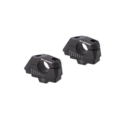 SW-Motech Variable bar back diam 28 mm handlebars with offset. Black. BMW F 850 GS (17-) / Adv (18-). (LEH.00.039.31100/B)