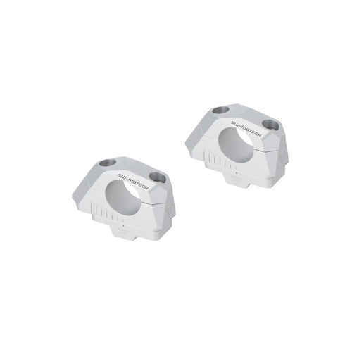 SW-Motech Bar back variable for diam32 handlebars. H=32mm. Back 5/10/15/20/25/30 mm. Silver. (LEH.00.039.32000/S)