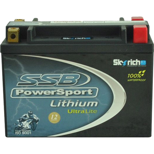SSB PowerSport Lithium Battery - Ultralight (+ -) (LFP20HQ-BS)