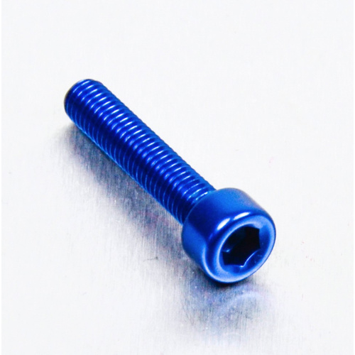 Pro-Bolt Aluminium Socket Cap Bolt M5 x (0.8mm) x 25mm - BLUE