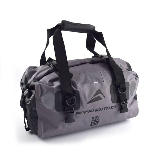 Pyramid Waterproof 20L Motorcycle Duffle Bag | Grey