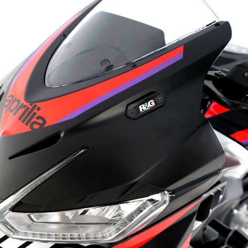 R&G Racing Mirror Blanking Plates To Suit Aprilia RS457 '24-