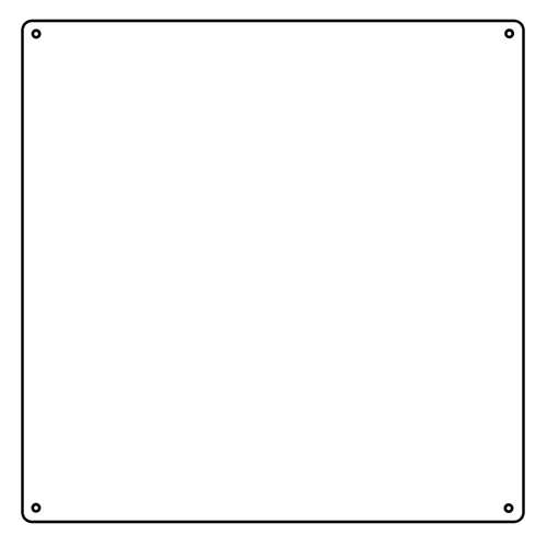 Pyramid Acrylic Colour Backing Sheet | White