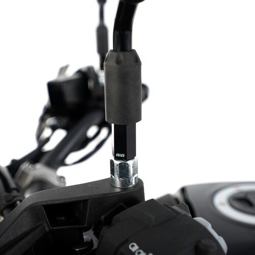 R&G Racing Mirror Risers To Suit Kawasaki Z250SL '14-, Versys-X 300 '17-, Z400/ Z250 '19- / Honda CMX500 Rebel (S) '17-, XL750 Transalp '23- / Suzuki 