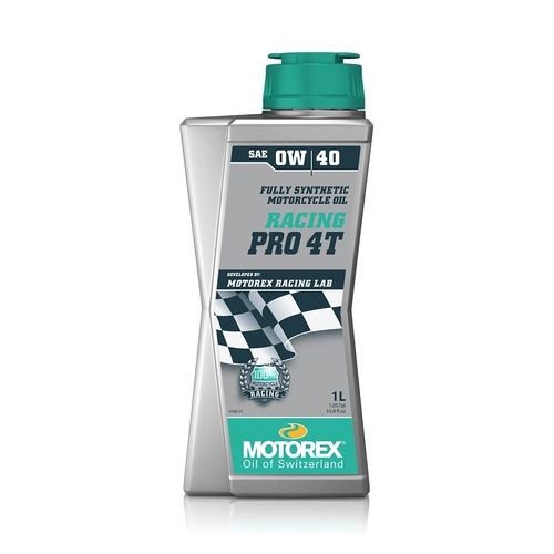 Motorex Racing Pro 4T 0W40 - 1 Litre (12) (MRP4T0W401)