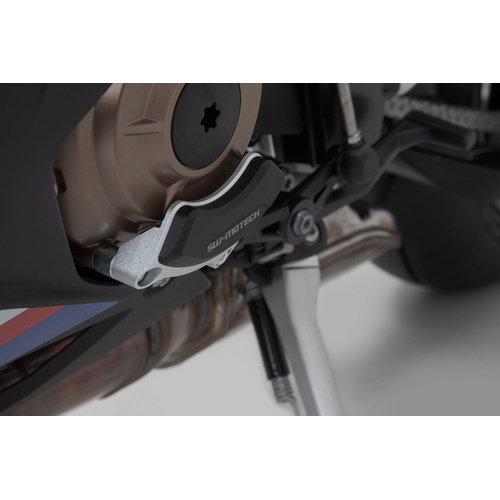 SW-Motech Engine Case Protector.Black/silver. S1000RR(19-)/R(21-), M1000R(22-).(MSS.07.540.10100)