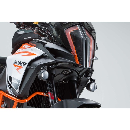 SW-Motech Light Mounts - Black - KTM 1290 Super Adventure S / R (16-20).(NSW.04.873.10000/B)