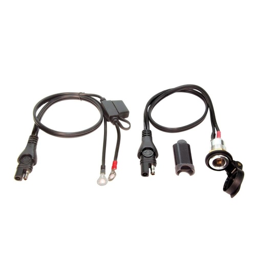 Optimate 12V Bike/DIN Socket, Panel Mount 12mm DIN socket with spring loaded flip-cap, 100cm total length - Superseded from 4-O-08