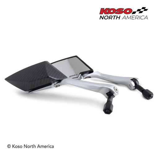 Koso TT-STYLE | Mirrors - carbon/clear/silver