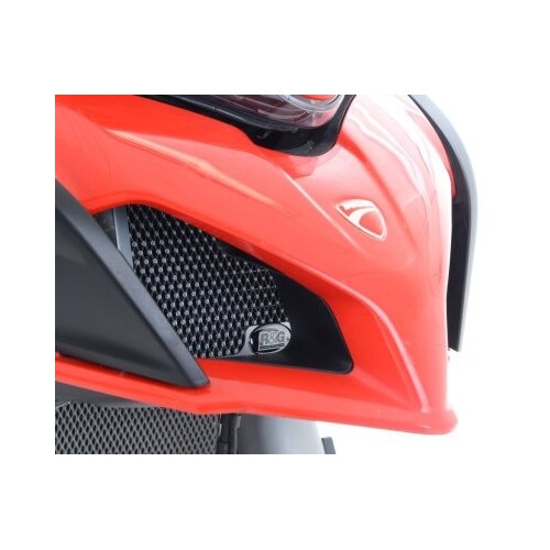 R&G Racing Oil Cooler Guard To Suit Ducati Multistrada V2(S) '22-, Ducati Multistrada 1200/S/Enduro '15-, Multistrada 950 '17- '21/ 950S '19- '21 