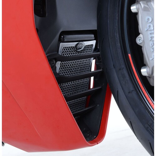 R&G Racing Oil Cooler Guard To Suit Ducati Supersport/S '17-'20 & Supersport 950 S '21- 