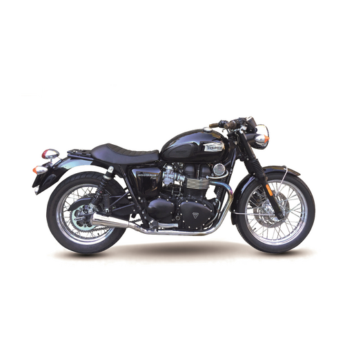 IXIL SLIP ON (LEFT MUFFLER) - IRONHEAD CONICAL MATT INOX To Suit TRIUMPH BONNEVILLE - T100  865