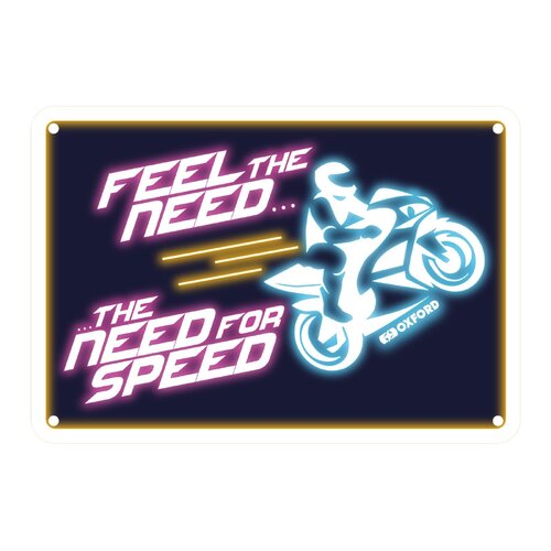 Oxford Garage Metal Sign: "Feel the Need … The Need for Speed"