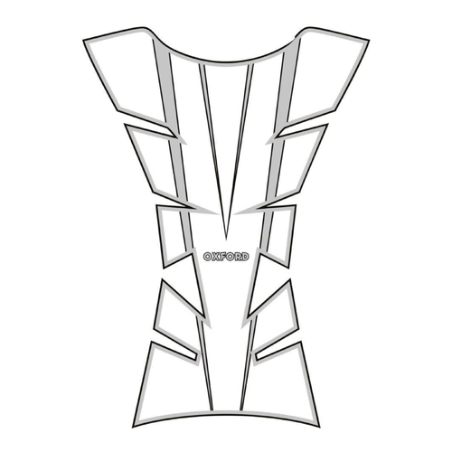 Oxford Sheer Arrow Tank Pad - Silver