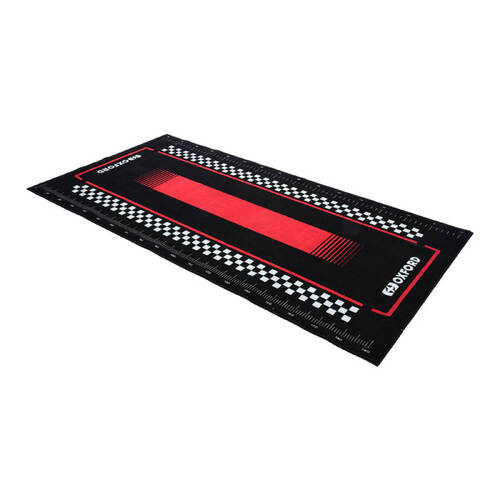 Oxford Workshop Mat Pitlane - Red L 200 X 100cm