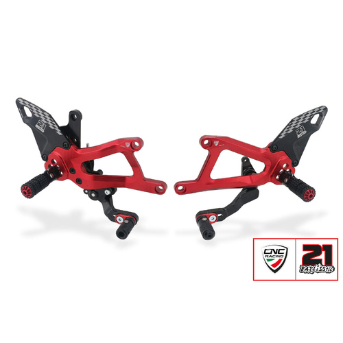 CNC Racing Adjustable rearsets Ducati Panigale V4 - Troy Bayliss Limited Edition