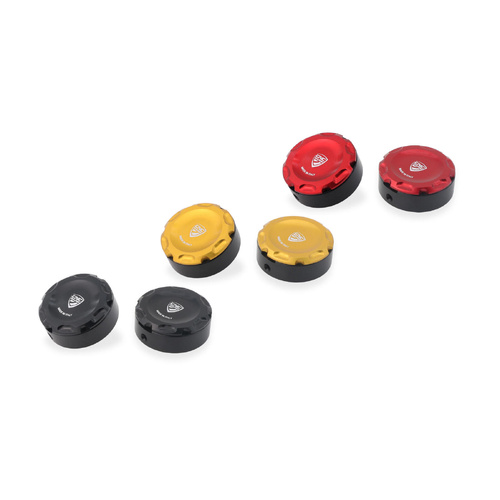 CNC Racing Central bolt caps kit for OEM rearsets Ducati