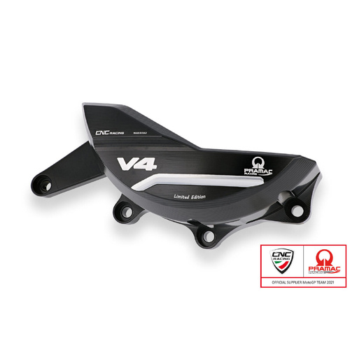 CNC Racing Generator cover protector Ducati Panigale and Streetfighter V4 - Pramac Racing Limited Edition