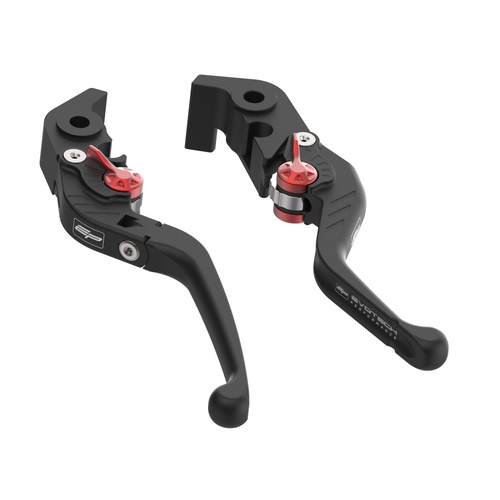 Evotech Evo Folding Clutch and Short Brake Lever Set - Ducati Multistrada V2 S (2025+)