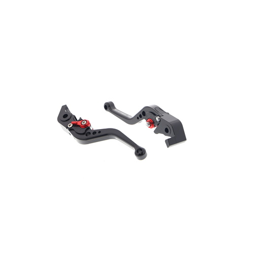 Evotech Performance Short Clutch and Brake Lever Set To Suit Ducati Hypermotard 1100 Evo 2010 - 2012