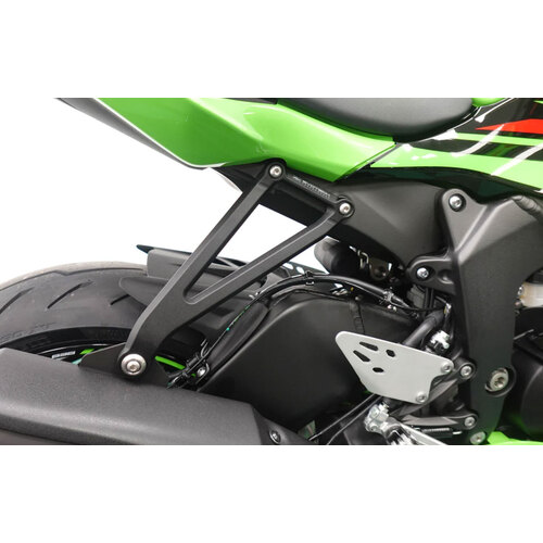 Evotech Performance Exhaust Hanger And Pillion Footpeg Removal Kit To Suit Kawasaki Ninja ZX-4R (2023 - Onwards)