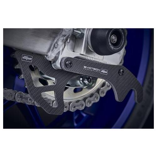 Evotech Performance Carbon Fibre Toe Guard - GP Style Paddock Stand Plates To Suit Yamaha YZF-R6 (2017 - Onwards)