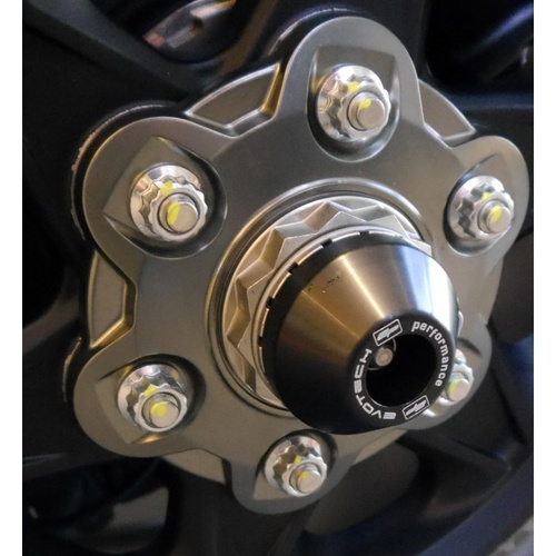 Evotech Performance Rear Spindle Bobbins To Suit Ducati Monster 1200 S 2014 - Onwards