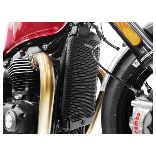 Evotech Performance Radiator Guard To Suit Triumph Bonneville T120 Black (2016 - Onwards)