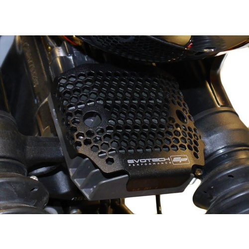 Evotech Performance Rectifier Guard To Suit Triumph Bonneville T100 Black 2017 - Onwards