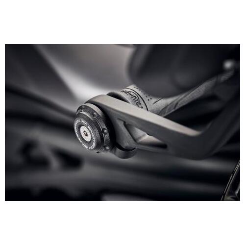 Evotech Performance Handlebar End Weights To Suit Triumph Street Triple RS 2020 - Onwards (Black)