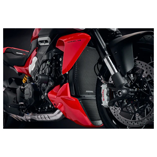 Evotech Performance Radiator And Oil Cooler Guard To Suit Ducati Diavel V4 (2023 - Onwards)