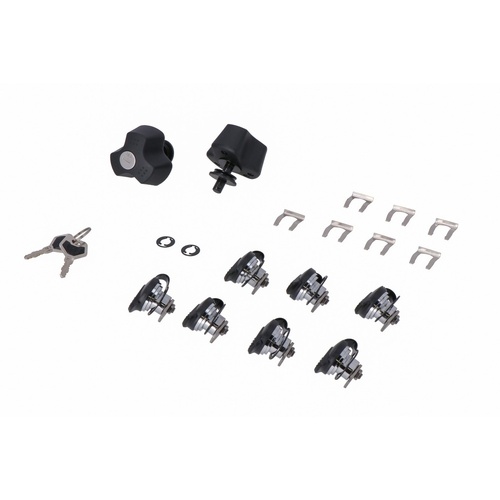 SW-Motech TRAX lock set with anti-theft protection PRO. 9 matching locks, 2 keys. Anti-theft protection. (QLS.00.095.15100)