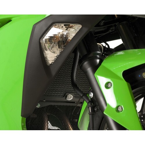 R&G Racing Radiator Guards To Suit Kawasaki Ninja 250 ('08-'17) Ninja 300 ('12-) & Z250 '13-18'