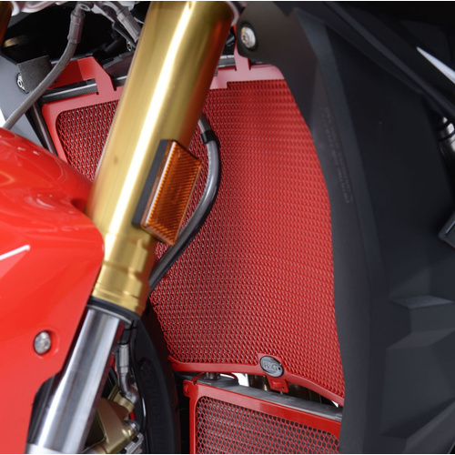 R&G Racing Radiator Guard To Suit BMW S 1000 R 2017 - 2020 (Red)