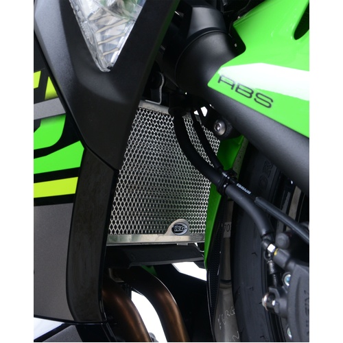 R&G Racing Radiator Guard Alloy, Green Ninja 400