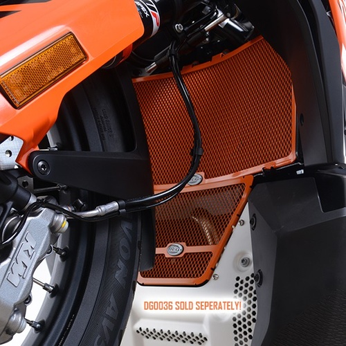 R&G Racing Radiator Guard To Suit KTM 790 Adventure 2019 - 2020 (Orange)