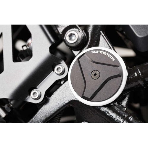 SW-Motech Frame cap set. Black. BMW R1200GS, R1200/1250RT, R1250GS. (RAD.07.737.10100/B)